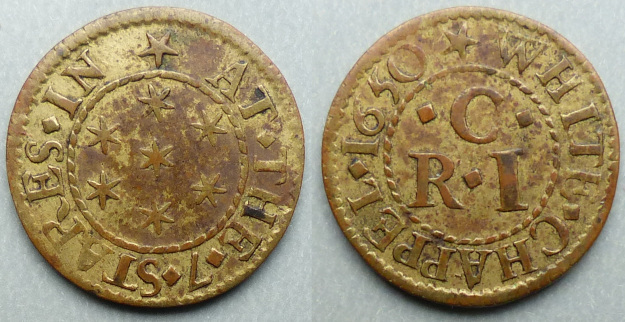 Whitechapel, R C (I) AT THE 7 STARES 1650 farthing